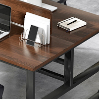 Bureau de travail de designer à bon prix, bureau d'ordinateur en bois / Bureau de luxe pour 4 personnes, mobilier de bureau