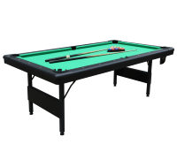 Table de billard portable en MDF de 7 pieds pour adultes, facile à plier et à ranger avec accessoires pour salle de jeux