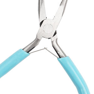 Alicates de punta fina Xinrui de 4.5 pulgadas de acero inoxidable para engaste de joyas y herramientas de bricolaje - Product Image 1