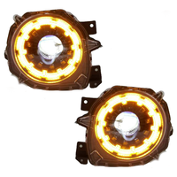 Para Jimny JB64 JB74 2018-2026, Conjunto de Faros Delanteros LED de Doble Haz para Todoterreno 4x4, Estilo FJ Cruiser con Luces de Circulación Diurna, Par de Lámparas Delanteras
