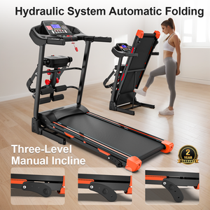 <span class=keywords><strong>Tapis</strong></span> roulant <span class=keywords><strong>de</strong></span> fitness avec moteur <span class=keywords><strong>de</strong></span> 3,5 CV, design compact, utilisation domestique, pliable, couleur noire, avec masseur - Product Image 4