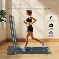 Tapis de marche électrique pliable et portable en acier avec écran LED, design écologique - Gamme de vitesse 1-8 km/h, charge maximale 120 kg, pour la maison