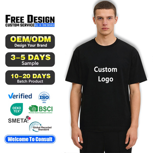 قمصان تي شيرت بالجملة للرجال، قمصان قطنية مخصصة، قمصان تي شيرت سادة رخيصة، قمصان تي شيرت قطنية ثقيلة الوزن - Product Image 1