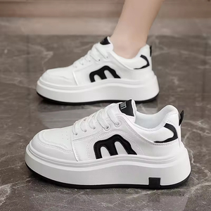 Zapatos Casuales Planos con Cabeza Redonda Personalizados, Zapatos Deportivos Transpirables, Resistentes al Desgaste, con Suela Suave, Zapatos Deportivos Blancos Transpirables - Product Image 4