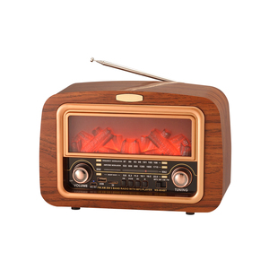 <span class=keywords><strong>Radio</strong></span> rétro classique Estyle NS-904BT AM/<span class=keywords><strong>FM</strong></span> avec lecteur USB/TF - Rechargeable 1500-2000mAh, article de décoration portable pour la maison - Product Image 1