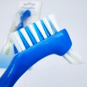 Cabezal de cerdas dobles para limpieza de dentaduras, cepillos de dientes ergonómicos portátiles de múltiples capas para el cuidado de la dentadura - Product Image 5