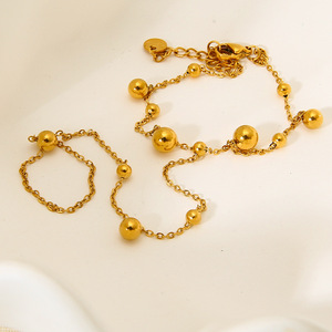Bijoux tendance hypoallergéniques en acier inoxydable plaqué or 18 carats pour femmes, accessoires <span class=keywords><strong>de</strong></span> plage, bijoux pieds nus, chaînes <span class=keywords><strong>de</strong></span> jambe, bracelets, cadeaux - Product Image 2
