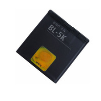 Batterie au lithium rechargeable 3,7 V BL-5K prête pour la vente en gros pour les téléphones N85, N86, C7, C7-00, X7, X7-00 et 2610S