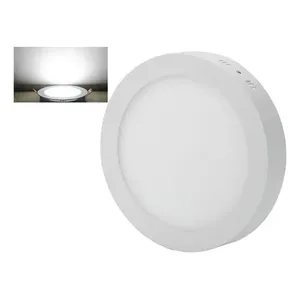 โคมไฟ LED 9W สีขาวแสงสีขาวเย็นพื้นผิวกลมติดตั้งแสงในร่ม-10ชิ้น