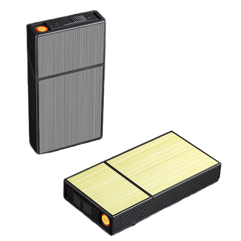 Cigarette Case with Lighter Built In - Smoking Accessories