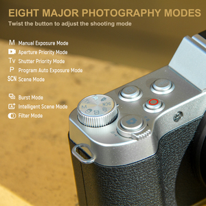 Cámara DE FOTOS 4K 2,88 pulgadas IPS 64MP con antivibración y grabación sin espejo 10X cámara óptica Vintage Digital - Product Image 5