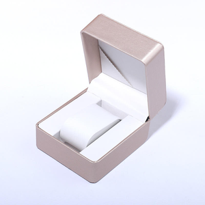Boîte à montre de luxe personnalisée avec logo, en cuir PU coloré, durable, écologique, légère, résistante à l'eau, vente en gros, velours personnalisé - Product Image 2