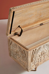 Meuble TV antique, buffet, armoire de rangement en bois sculpté à la <span class=keywords><strong>main</strong></span>, style traditionnel rustique, coffre de rangement - Product Image 4