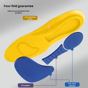 Toptan Konforlu Yazlık Nefes Alabilen EVA Malzemeli Spor Şok Emici Kemer Destekli Düztaban Tabanlıkları - Product Image 3