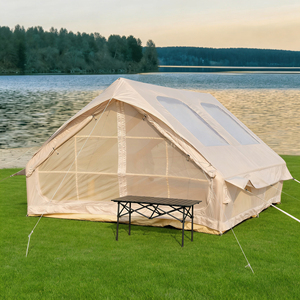 Best Price Bestway AIR0501 Lightweight Double Doors Double <b>Large</b> Skylights Waterproof Inflatable Air Tent Khaki Camping - Product Image 4