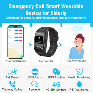 Reloj <span class=keywords><strong>GPS</strong></span> L58PRO para Monitoreo de Salud de Personas Mayores con Monitor de Frecuencia Cardíaca y SpO2, Rastreador de Actividad Física, Tarjeta SIM, Resistente al Agua IP67 - Product Image 2