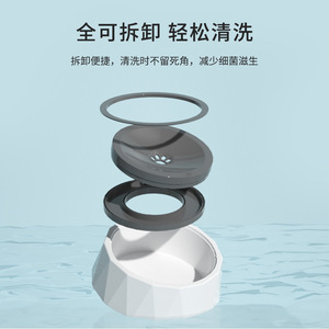 Bol d'eau pour chat qui garde la bouche sèche, distributeur d'eau pour chat, bol d'eau flottant, bol anti-renversement pour chien - Product Image 2