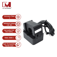 Sensor de Corriente de Núcleo Dividido de 100A 200A, Transformador de Corriente de Núcleo Dividido para Medidor de Energía