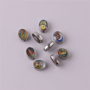 8*10mm Metal Rosaru kolye boncuk karışık görüntü Our Lady of Guadalupe İsa ilahi merhamet meryem ana - Product Image 3