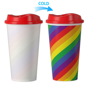 16OZ Cold Coffee milk tea PP plastic cup