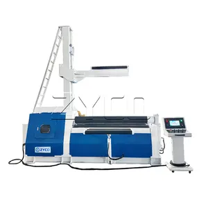 ZYCO W12 4 rolos 8x2000 Rolling Machine Digital definir raio de rolamento.