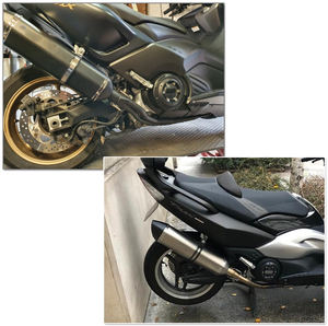 ท่อไอเสียรถจักรยานยนต์อเนกประสงค์ 470 มม. สำหรับสกู๊ตเตอร์ มอเตอร์ครอส พร้อมปลายท่อเก็บเสียงแบบปรับแต่งได้ ขนาด 51 มม. สำหรับ MT03 MT07 R1 <span class=keywords><strong>CBR400</strong></span> - Product Image 1