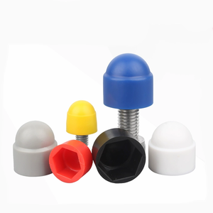7mm 8mm <span class=keywords><strong>10mm</strong></span> 12mm 13mm 14mm 16mm 17mm à 36mm noir blanc couvercle en plastique hexagone dôme capuchon écrou hexagonal capuchons écrou Protection capuchon couverture - Product Image 1