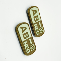 Écussons PVC 3D personnalisés phosphorescents en relief, badges tactiques à scratch pour sacs à dos, chapeaux et vêtements