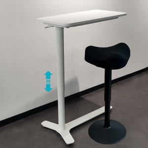 Hoge Kwaliteit Pneumatische Bureauvoet Y-Vorm Ziekenhuis Overbed Tafel Met Verstelbare Hoogte Voor Eet-En Schoolgebruik - Product Image 2