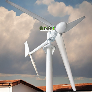 Système éolien hybride à axe horizontal triphasé 3KW 5KW pour toiture résidentielle, directement de l'usine - Product Image 5