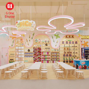 Conception de bar lounge moderne pour aire de jeux, mobilier d'aire de jeux pour enfants sur mesure, rénovation intérieure de restaurant familial - Product Image 6