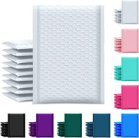 Emballage de courrier d'expédition en plastique recyclé Enveloppes rembourrées imprimées pour petites entreprises Sac d'expédition à bulles d'air express en poly Logo personnalisé