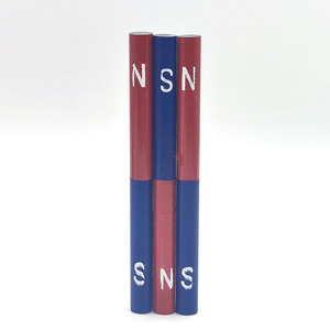 Imanes Cilíndricos D8x100mm 10x150mm, Imán de Barra de Alnico Fundido con Pintura Azul y Azul para Educación - Product Image 2
