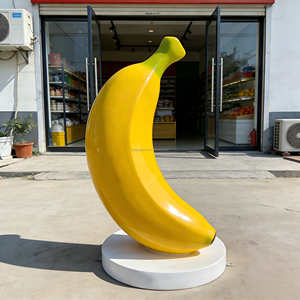 Изготовленные на заказ скульптуры фруктов в натуральную величину из стекловолокна, подходящие для наружной выкладки и декорации в фруктовых магазинах и супермаркетах - Product Image 5