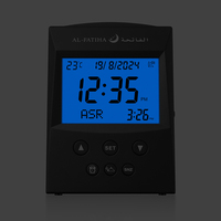 Horloge de prière numérique Athan LCD de table, petite horloge de bureau pour les musulmans, alarme de temps de prière Azan, prix de gros