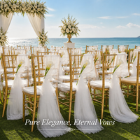 Chemin de table en polyester (Terylène) de style européen pour mariages, fêtes et décorations de maternelle