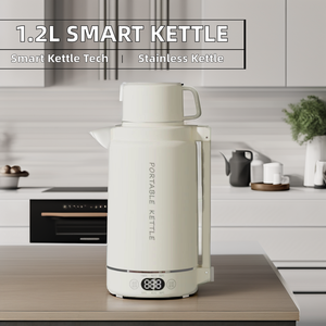 1.2L Smart Digital <b>Kettle</b> Portable Stainless Steel Instant Heating Bottle Fast Boiling Temperature Control <b>Keep</b> <b>Warm</b> Smart Water - Product Image 3