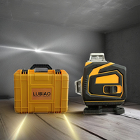 Niveau laser vert 4D 16 lignes LUBIAO 360° auto-nivelant, croix verticale, télécommande, précision 2 mm/7 m, garantie 1 an