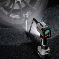 Car Tyre Inflator Pump Handheld Tire Inflator Portable Air Compressor LED Light ABS Tire Pressure Monitor Digital Pressure Gauge