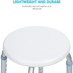 Common Bathroom <b>Stool</b> 32x32x34 Aluminum Alloy <b>Adjustable</b> <b>Height</b> For Elderly And Pregnant Women - Product Image 5