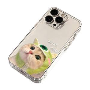 Funda creativa para teléfono móvil TPU con estampado de gato y tapa a prueba de golpes para Iphone 8 X Xr Xs 11 12 13 14 15 16 17 Pro Max - Product Image 5