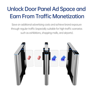 Barrera de Seguridad Automática con Reconocimiento Facial, Puerta Giratoria Electrónica de Control de Acceso - Product Image 4