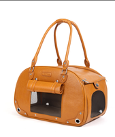 Sac de transport pour animaux de compagnie en cuir PU, respirant et imperméable, idéal pour les sorties quotidiennes – Meilleur prix