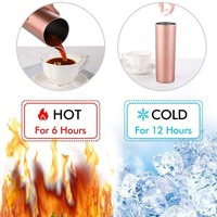 Gobelet isotherme droit de 20 oz en acier inoxydable 304 avec paille, imprimé par sublimation, tasse de voyage thermique pour voiture, maintien au chaud pendant 6 heures