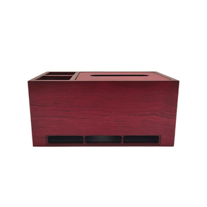 Boîte à mouchoirs multifonctionnelle en bois massif, boîte de rangement pour télécommandes, boîte créative en bois pour table basse de salon - Product Image 3