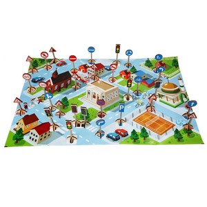 Modèle <span class=keywords><strong>de</strong></span> table <span class=keywords><strong>de</strong></span> sable <span class=keywords><strong>de</strong></span> scène avec barricades et feux <span class=keywords><strong>de</strong></span> circulation, jouet éducatif pour l'éveil des enfants, comprenant des <span class=keywords><strong>panneaux</strong></span> <span class=keywords><strong>de</strong></span> <span class=keywords><strong>signalisation</strong></span> <span class=keywords><strong>routière</strong></span> - Product Image 5