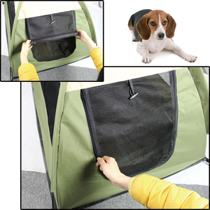 Venta al por mayor tienda grande para perros tienda de viaje portátil plegable Oxford al aire libre tienda de campaña para mascotas con cierre de cremallera para perros grandes - Product Image 2