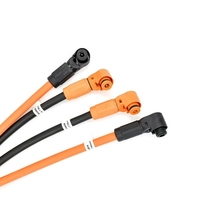 Connecteur de batterie de stockage d'énergie haute tension 1500V positionnable, prise de câble HV 120A avec câble EV 25mm²