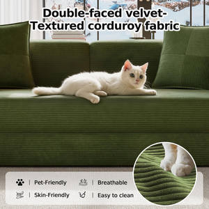 Sofá Cama Inflable de Tela Moderna, Convertible, Extensible, Diseño Modular, Relleno de Esponja Ecológica, Portátil, para Sala de Estar y Dormitorio - Product Image 5