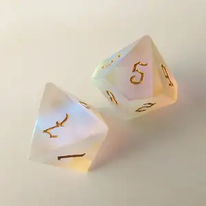 Nhà Máy Bán Buôn Hot-Bán Frosted K9 Cầu Vồng Thủy Tinh Đá Quý Dice Set Cho Dungeons Và Rồng RPG